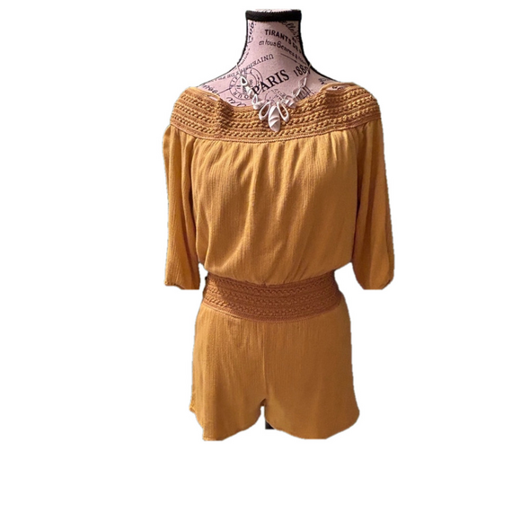 Solid Gold Romper - Picture 2 of 7